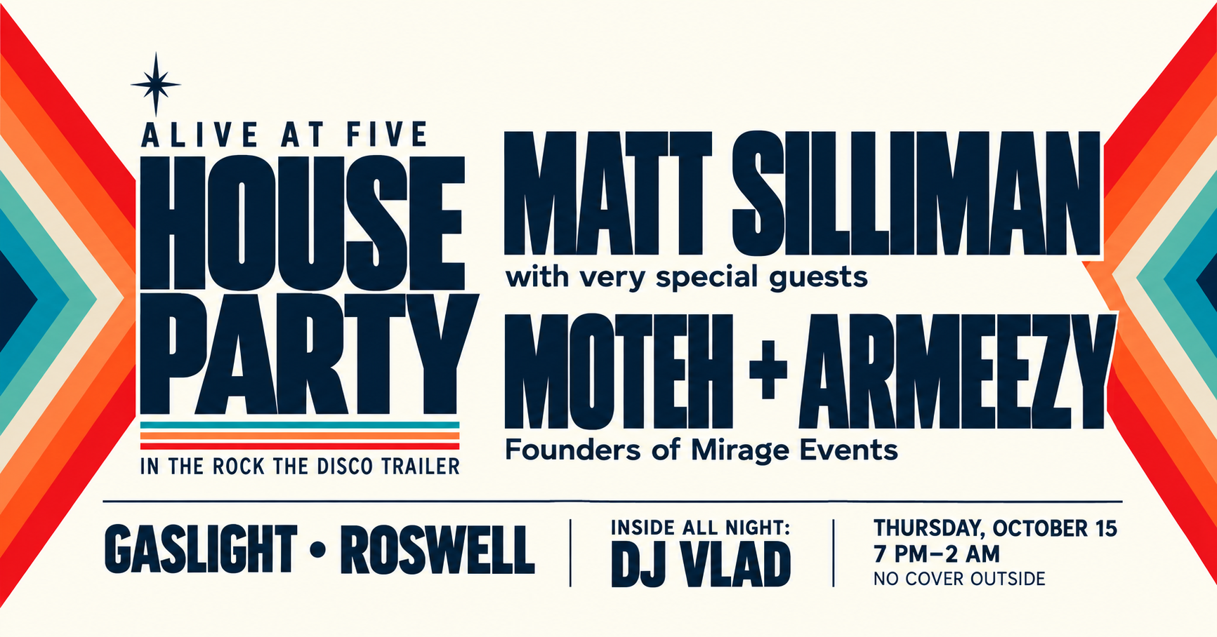 Alive at Five House Party at Gaslight Roswell, October 15, with Matt Silliman, Moteh and Armeezy